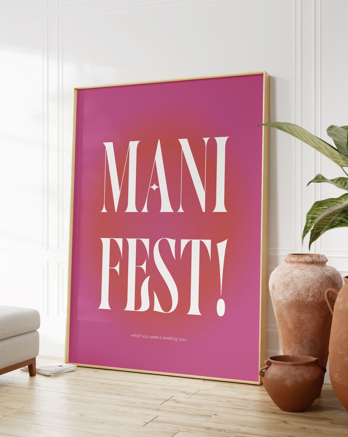 Manifest Pink Aura Poster
