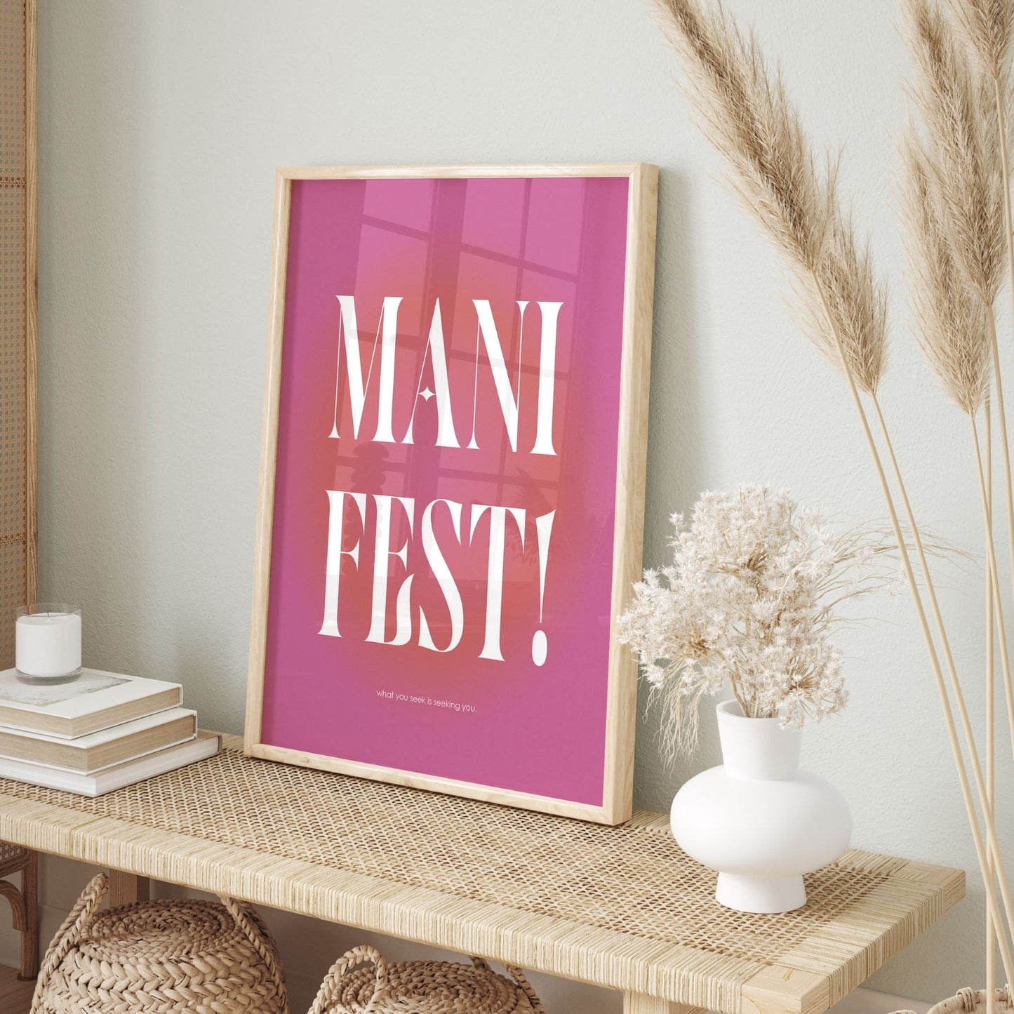 Manifest Pink Aura Poster