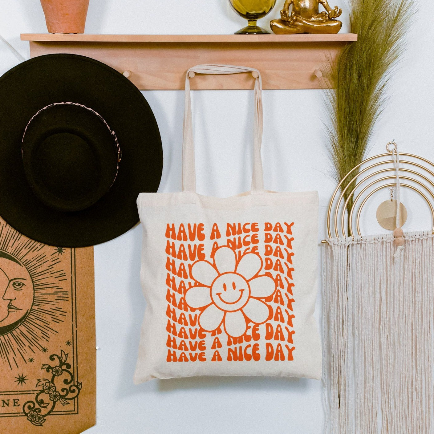Have A Nice Day | Cotton Canvas Tote Bag