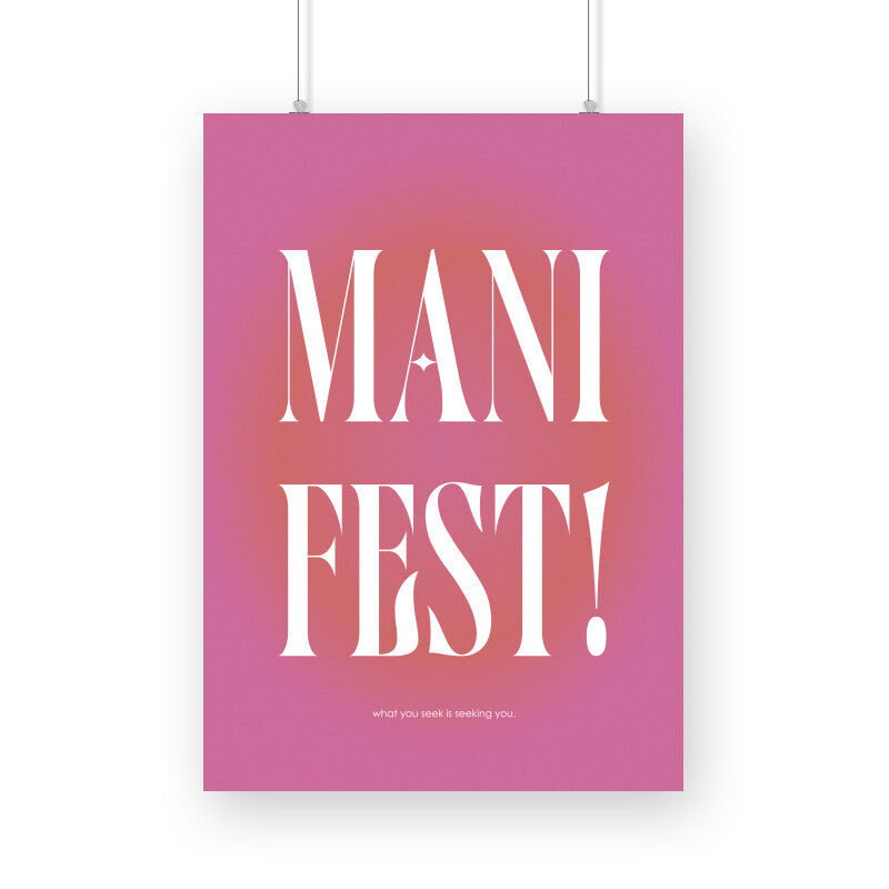 Manifest Pink Aura Poster