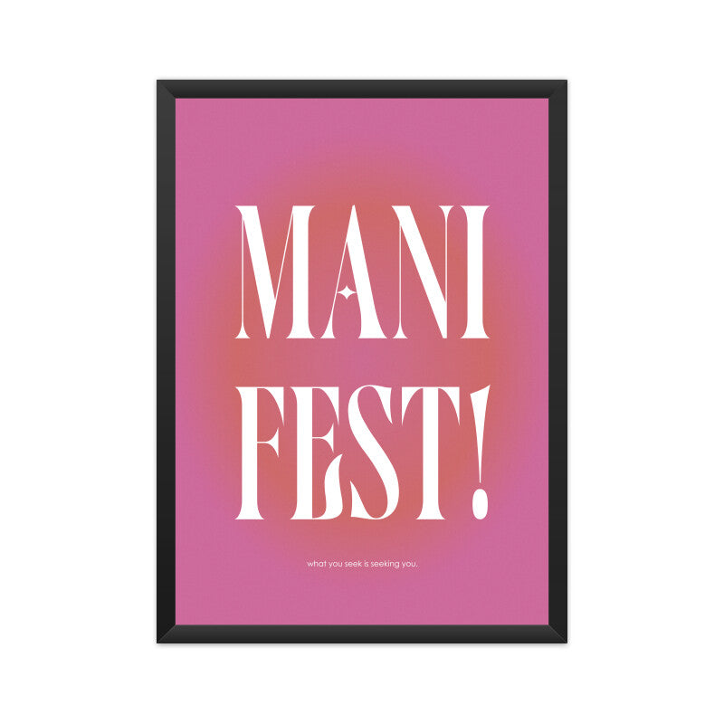 Manifest Pink Aura Poster