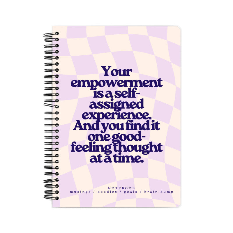 Groovy Law Of Attraction Quote Notebook