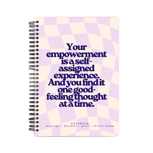 Groovy Law Of Attraction Quote Notebook