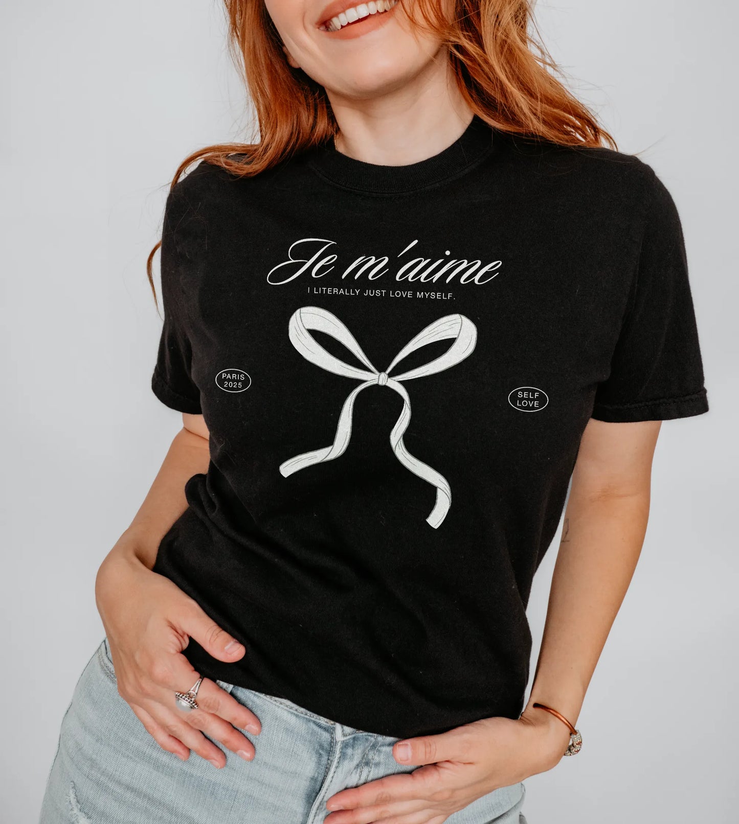 Je M'aime Self Love Bow Unisex T-Shirt